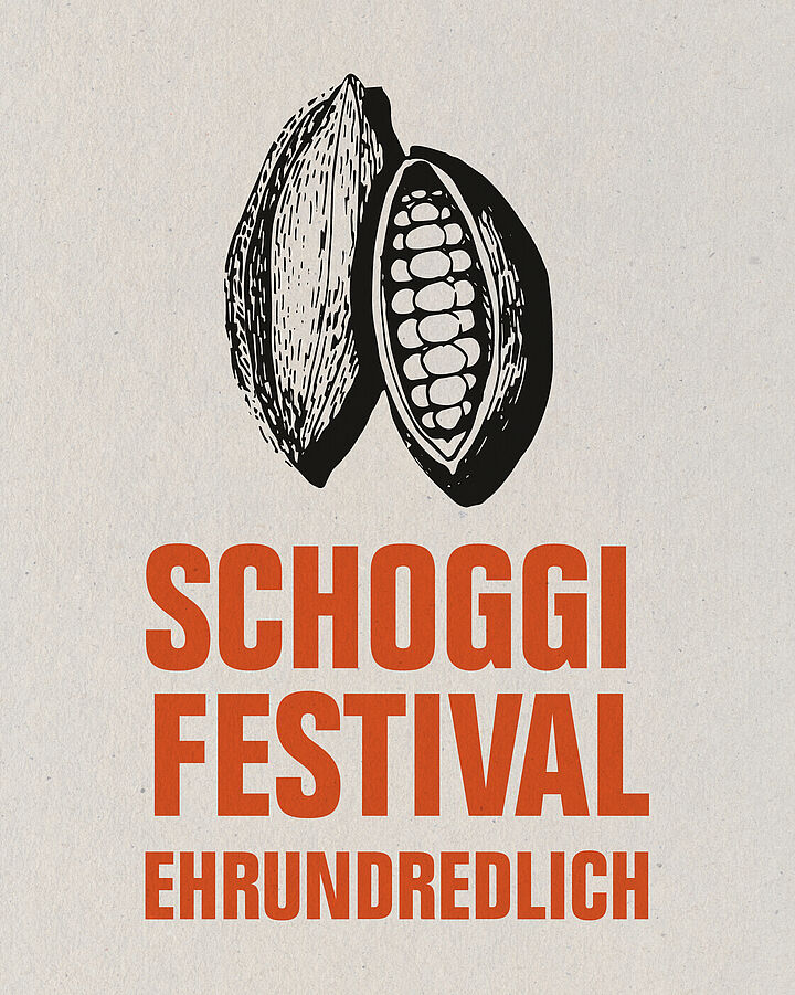 Schoggifestival in der Mühle Tiefenbrunnen, Visual mit Logo