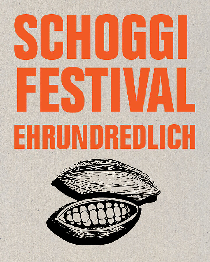 Schoggifestival in der Mühle Tiefenbrunnen, Visual mit Logo